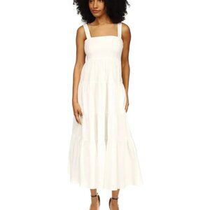 MICHAEL Michael Kors Women’s Square Neck Sleeveless Tiered Midi Dress Size S